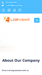Mobile Screenshot of lorvent.com